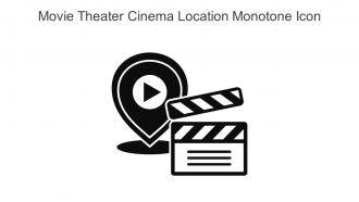 Movie Theater Cinema Location Monotone Icon In Powerpoint Pptx Png And Editable Eps Format