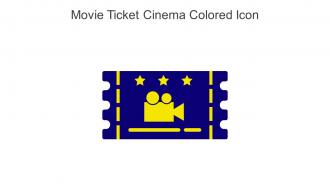 Movie Ticket Cinema Colored Icon In Powerpoint Pptx Png And Editable Eps Format