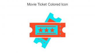 Movie Ticket Colored Icon In Powerpoint Pptx Png And Editable Eps Format