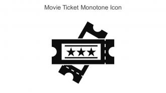 Movie Ticket Monotone Icon In Powerpoint Pptx Png And Editable Eps Format