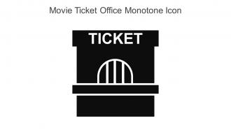 Movie Ticket Office Monotone Icon In Powerpoint Pptx Png And Editable Eps Format