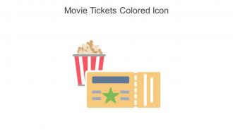 Movie Tickets Colored Icon In Powerpoint Pptx Png And Editable Eps Format