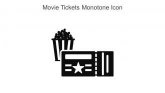 Movie Tickets Monotone Icon In Powerpoint Pptx Png And Editable Eps Format