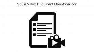 Movie Video Document Monotone Icon In Powerpoint Pptx Png And Editable Eps Format
