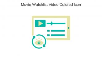 Movie Watchlist Video Colored Icon In Powerpoint Pptx Png And Editable Eps Format