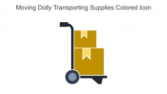 Moving Dolly Transporting Supplies Colored Icon In Powerpoint Pptx Png And Editable Eps Format