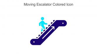 Moving Escalator Colored Icon In Powerpoint Pptx Png And Editable Eps Format