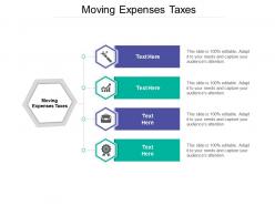 Moving expenses taxes ppt powerpoint presentation professional inspiration cpb