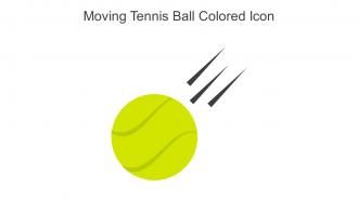 Moving Tennis Ball Colored Icon In Powerpoint Pptx Png And Editable Eps Format