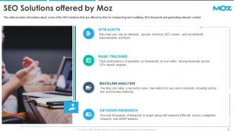 Moz investor funding elevator pitch deck ppt template
