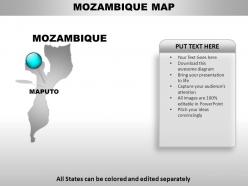 Mozambique country powerpoint maps