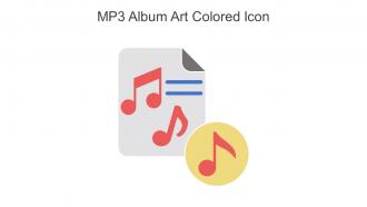 MP3 Album Art Colored Icon In Powerpoint Pptx Png And Editable Eps Format