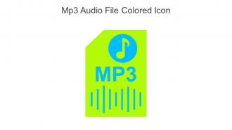 Mp3 Audio File Colored Icon In Powerpoint Pptx Png And Editable Eps Format
