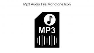 Mp3 Audio File Monotone Icon In Powerpoint Pptx Png And Editable Eps Format