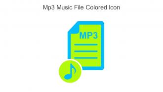 Mp3 Music File Colored Icon In Powerpoint Pptx Png And Editable Eps Format