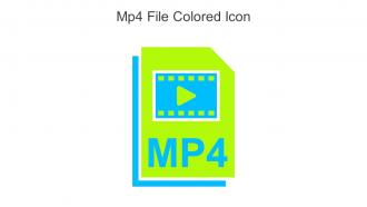 Mp4 File Colored Icon In Powerpoint Pptx Png And Editable Eps Format