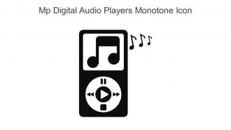 Mp Digital Audio Players Monotone Icon In Powerpoint Pptx Png And Editable Eps Format