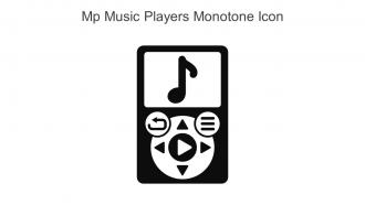 Mp Music Players Monotone Icon In Powerpoint Pptx Png And Editable Eps Format