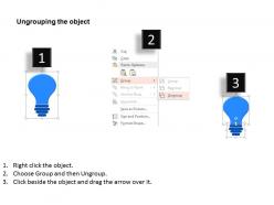 Mq multiple bulbs with teamwork and leadership powerpoint temptate