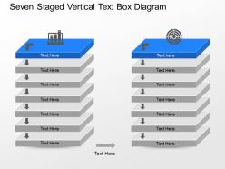 Mr seven staged vertical text box diagram powerpoint template