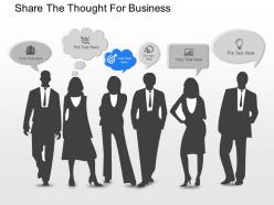 Mr share the thought for business powerpoint template