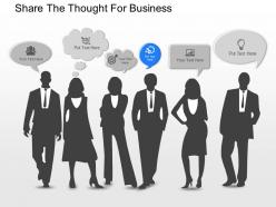 Mr share the thought for business powerpoint template