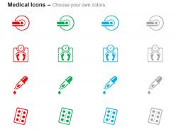 Mri weight machine dropper pills ppt icons graphics