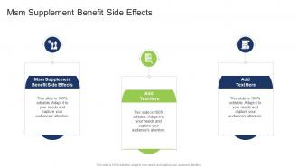 Msm Supplement Benefit Side Effects In Powerpoint And Google Slides Cpb