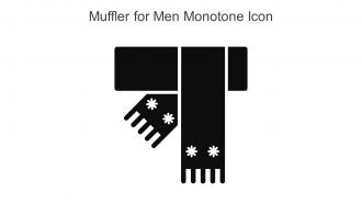 Muffler For Men Monotone Icon In Powerpoint Pptx Png And Editable Eps Format
