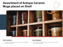 Mug Assortment Antique Ceramic Carrying Individual Surface