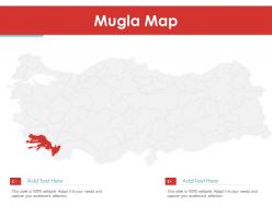 Mugla map powerpoint presentation ppt template