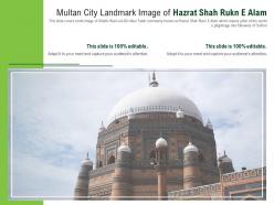Multan city landmark image of hazrat shah rukn e alam powerpoint presentation ppt template