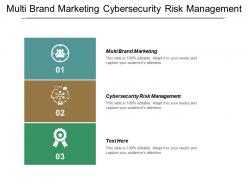 Multi brand marketing cybersecurity risk management supply chain management cpb