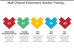 Multi channel ecommerce solution training development sales pipeline