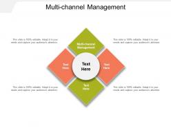 Multi channel management ppt powerpoint presentation ideas brochure cpb