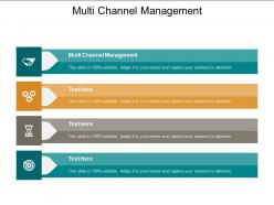 Multi channel management ppt powerpoint presentation infographics icons cpb