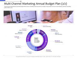 Multi channel marketing annual budget plan local marketing distribution management system ppt template