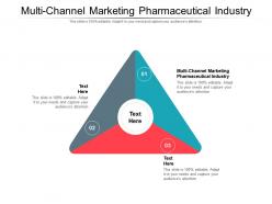 Multi channel marketing pharmaceutical industry ppt powerpoint presentation model visuals cpb