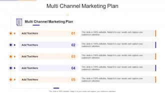 Multi Channel Marketing Plan In Powerpoint And Google Slides Cpb