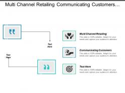 Multi channel retailing communicating customers organizational models introduction entrepreneurship cpb