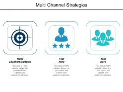 Multi channel strategies ppt powerpoint presentation model deck cpb