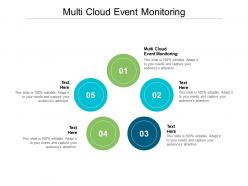 Multi cloud event monitoring ppt powerpoint presentation gallery influencers cpb