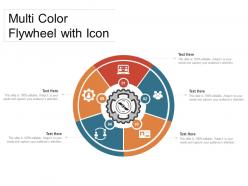 Multi color flywheel with icon