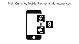 Multi Currency Mobile Payments Monotone Icon In Powerpoint Pptx Png And Editable Eps Format