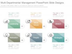 Multi departmental management powerpoint slide designs