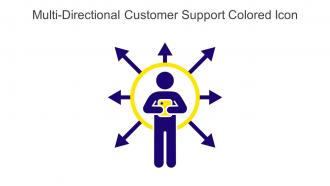 Multi Directional Customer Support Colored Icon In Powerpoint Pptx Png And Editable Eps Format