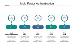 Multi factor authentication ppt powerpoint presentation summary example topics cpb