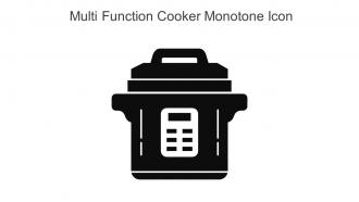 Multi Function Cooker Monotone Icon In Powerpoint Pptx Png And Editable Eps Format