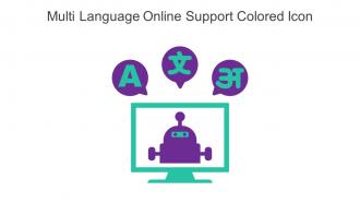 Multi Language Online Support Colored Icon In Powerpoint Pptx Png And Editable Eps Format