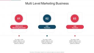 Multi Level Marketing Business In Powerpoint And Google Slides Cpb